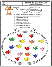 birinci sınıflar için sayı çizgi çalışma sayfaları